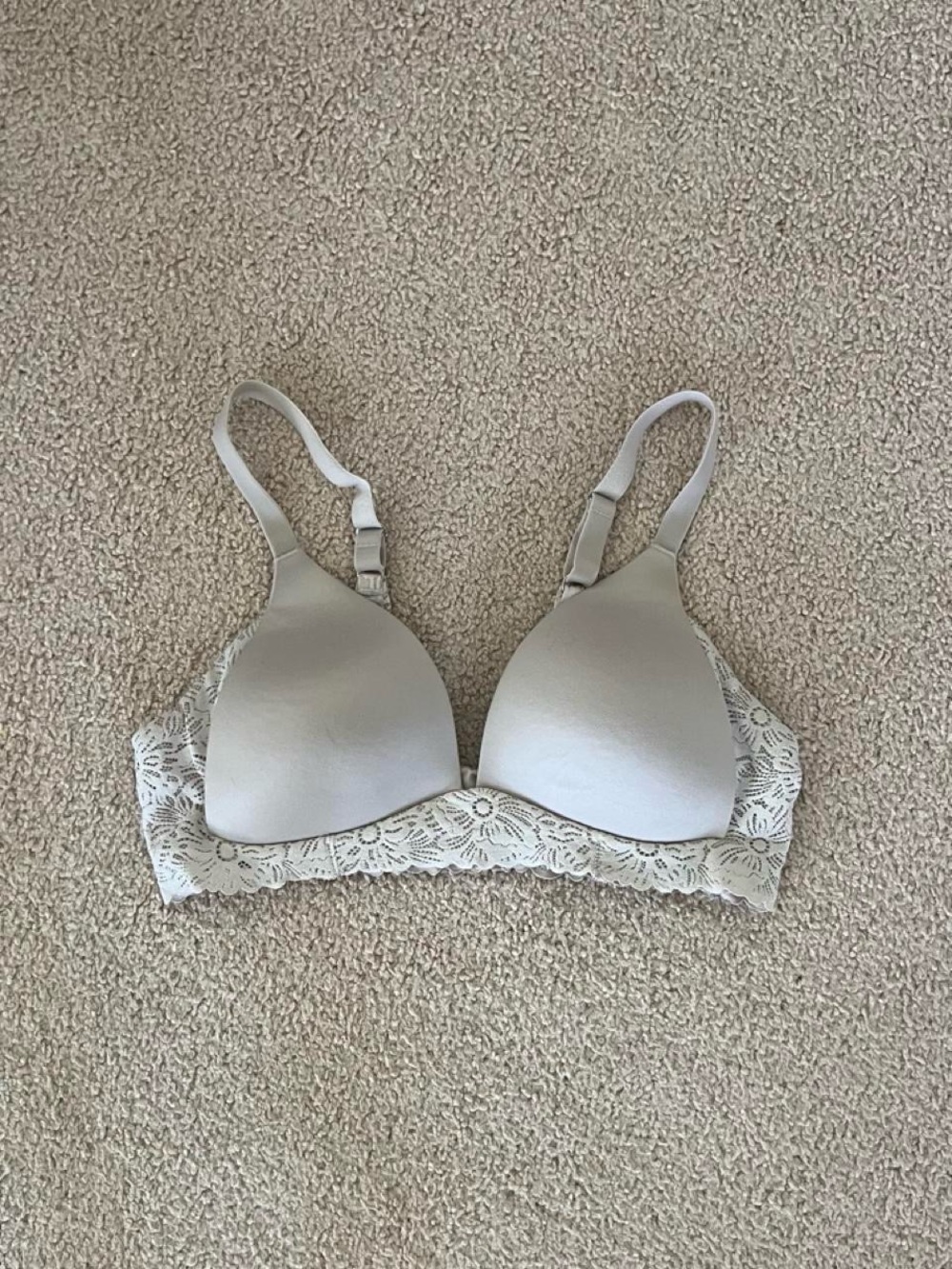 Aerie beige real sunnie wireless lightly lined bra
